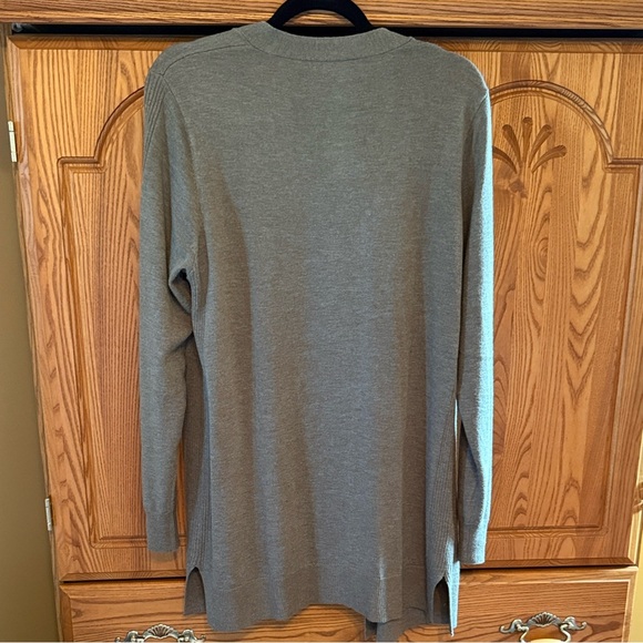 Matty M Women's Open Front Charcoal Cardigan - Picture 2 of 4